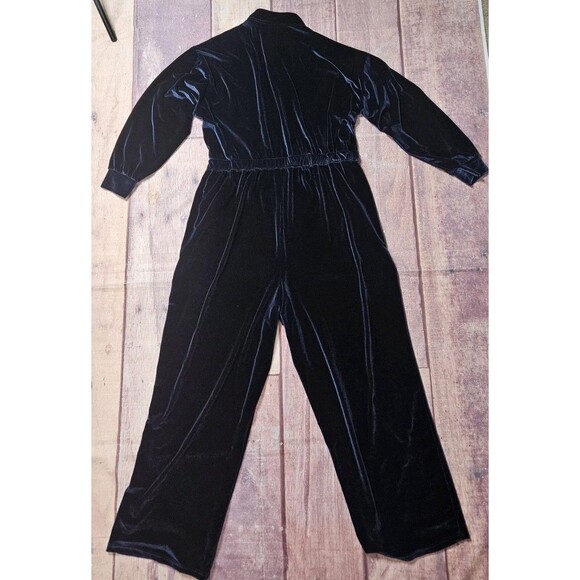 FABLETICS Vanessa Hudgens Velour Wide Leg Jumpsuit Royal Blue Plus Size 3X - Picture 12 of 12